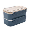 Paslanmaz Çelik 1600ml Lunch Box -Mavi