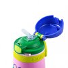 Paslanmaz Çelik, Pipetli, Kilitlenebilir Çocuk Matarası 350 ml Pembe