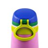 Paslanmaz Çelik, Pipetli, Kilitlenebilir Çocuk Matarası 350 ml Pembe