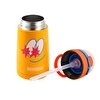 Paslanmaz Çelik, Pipetli, Kilitlenebilir Çocuk Matarası 350 ml Sarı