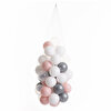 Pembe-Gümüş-Beyaz-Şeffaf Havuz Topları 50'li 7 cm