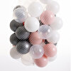 Pembe-Gümüş-Beyaz-Şeffaf Havuz Topları 50'li 7 cm