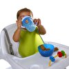 Peva 2li Bebek Mama Önlüğü Mavi-Yeşil