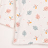 Kız Bebek Pijama Takım İnterlok Yaprak Desenli Çıtçıtlı Pambuliq Tema Bisiklet Yaka Uzun Kol Pembe