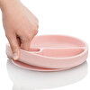 Porsiyon Vakumlu Mama Tabağı Pinky Pink