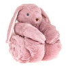 Tavşan Oyuncaklı Kız Battaniye 70x78 cm Kız Bebek