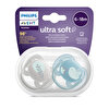 Ultra Soft Emzik 6-18 Ay, 2'li Paket, Erkek