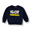 Unisex Sweatshirt İki İplik Bisiklet Yaka Uzun Kol