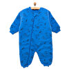 Erkek Bebek Uyku Tulum İnterlok Uzay Desenli Fermuarlı 2,5 Tog Uzun Kol