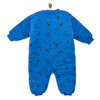 Erkek Bebek Uyku Tulum İnterlok Uzay Desenli Fermuarlı 2,5 Tog Uzun Kol