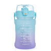 VAGONLİFE 1000 ML SOFT-TOUCH MOTİVASYON SU MATARASI MAVİ-PEMBE