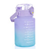 VAGONLİFE 1000 ML SOFT-TOUCH MOTİVASYON SU MATARASI Mor-Mavi