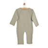 Erkek Bebek Yenidoğan Triko Patiksiz Tulum Düğmeli Yeşil