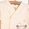 Yenidoğan Organic Little Lamb Zıbın-Şapka-Patikli Alt 3lü Set Kız Bebek