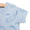 Yenidoğan Organic Sleepy Cat Uni Kısa Tulum Unisex