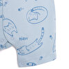 Yenidoğan Organic Sleepy Cat Uni Kısa Tulum Unisex