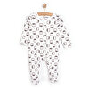 Kız Bebek Yenidoğan Patikli Tulum İnterlok Fermuarlı Ekru