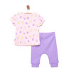 Yenidoğan Tshirt-Patiksiz Alt 2li Takım Kız Bebek