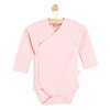 Kız Bebek Yenidoğan Zıbın Body %100 Pamuk Çıtçıtlı Yaka Uzun Kol