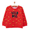 Erkek Bebek Sweatshirt Şardonlu  Wild One Baskılı Çıtçıtlı Bisiklet Yaka Uzun Kol