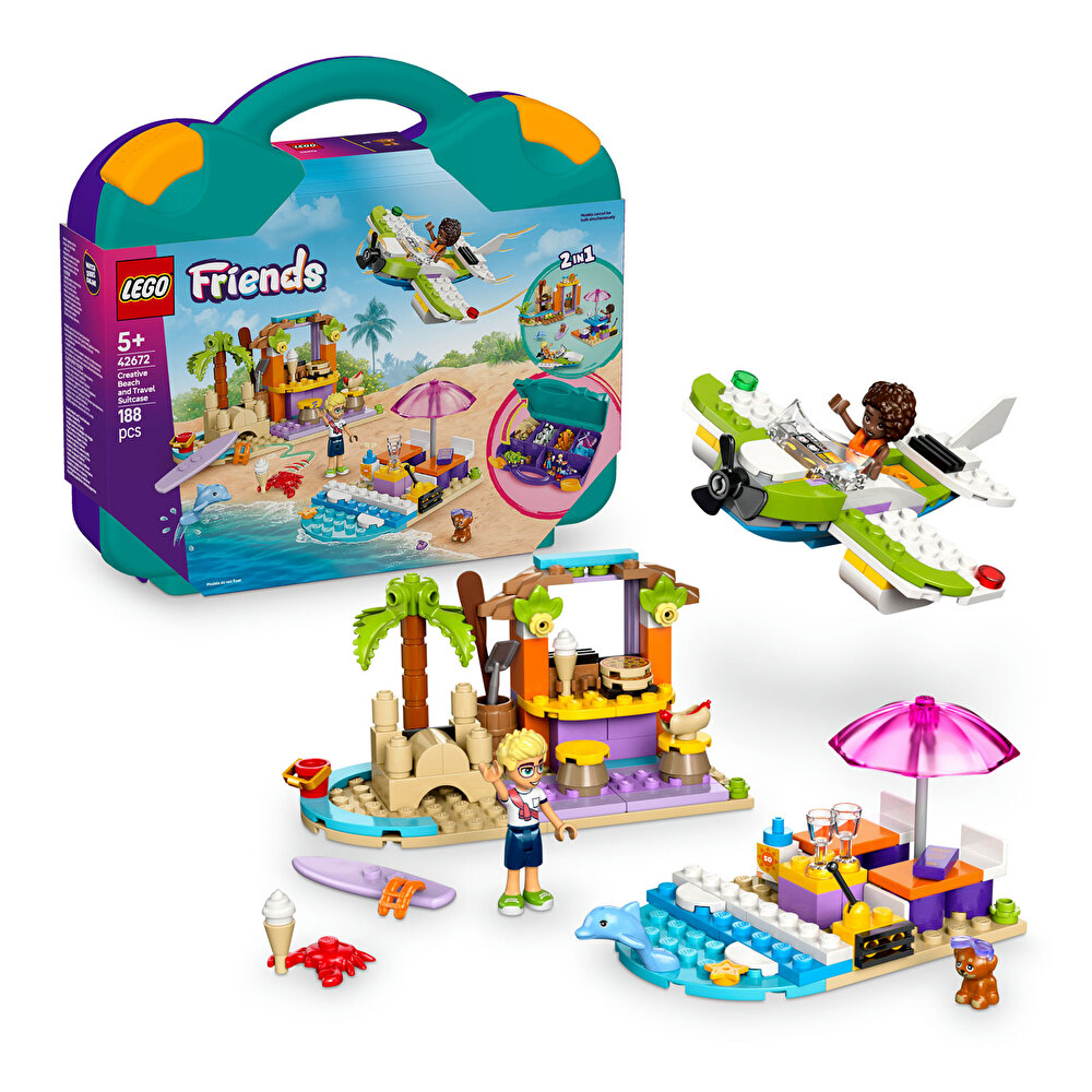 ® Friends Yaratıcı Plaj ve Seyahat Bavulu İnşa Edilebilen Oyuncak Seti 42672