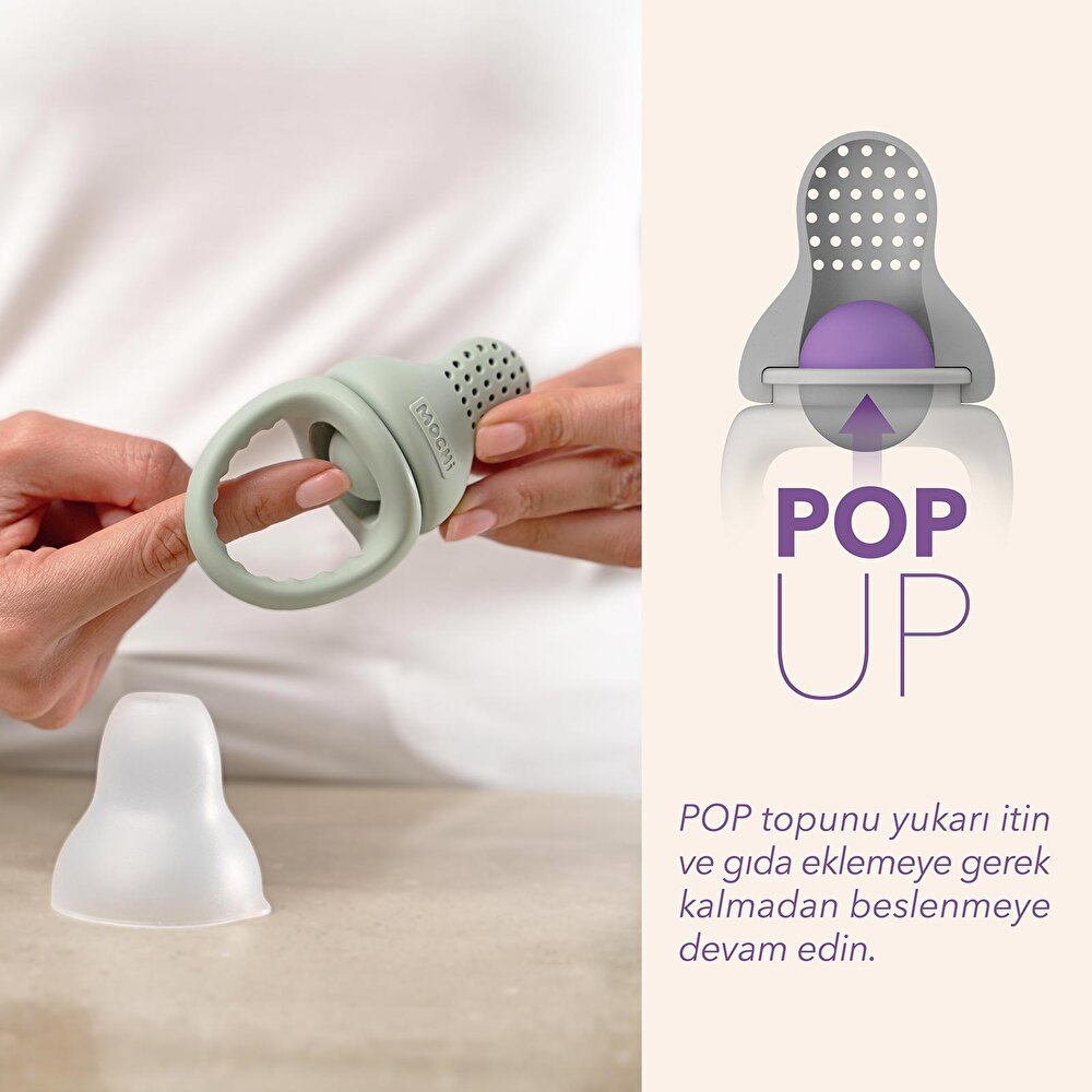 Mochi POP-Up Gıda Emziği - Mint - ebebek