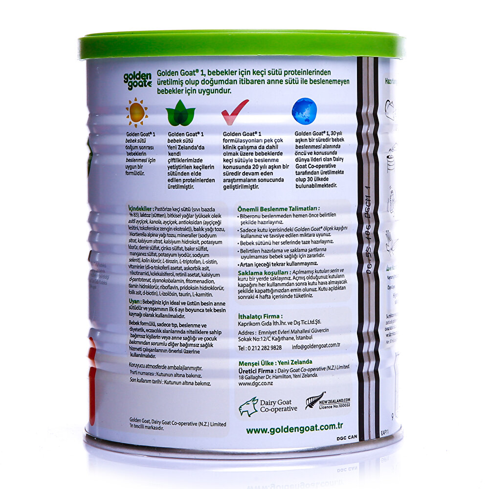 1 Keçi Sütlü Bebek Sütü 400 gr 0-6 Ay