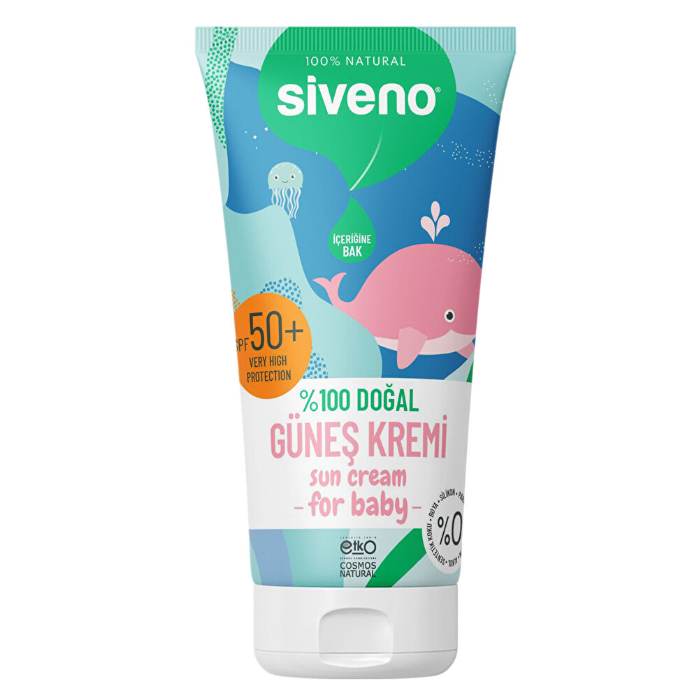 %100 Doğal Bebekler İçin Güneş Kremi 50+F 50 ml
