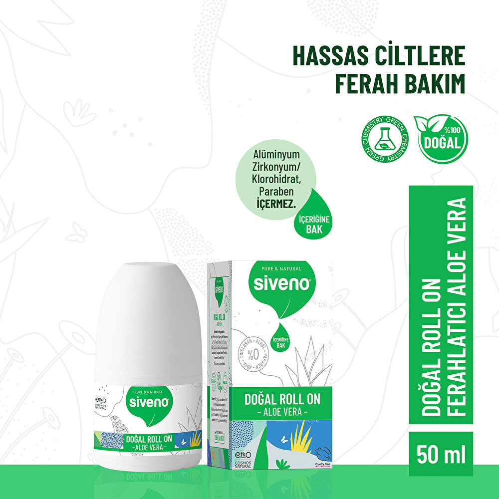 %100 Doğal Roll-On Aloe Vera 50 ml