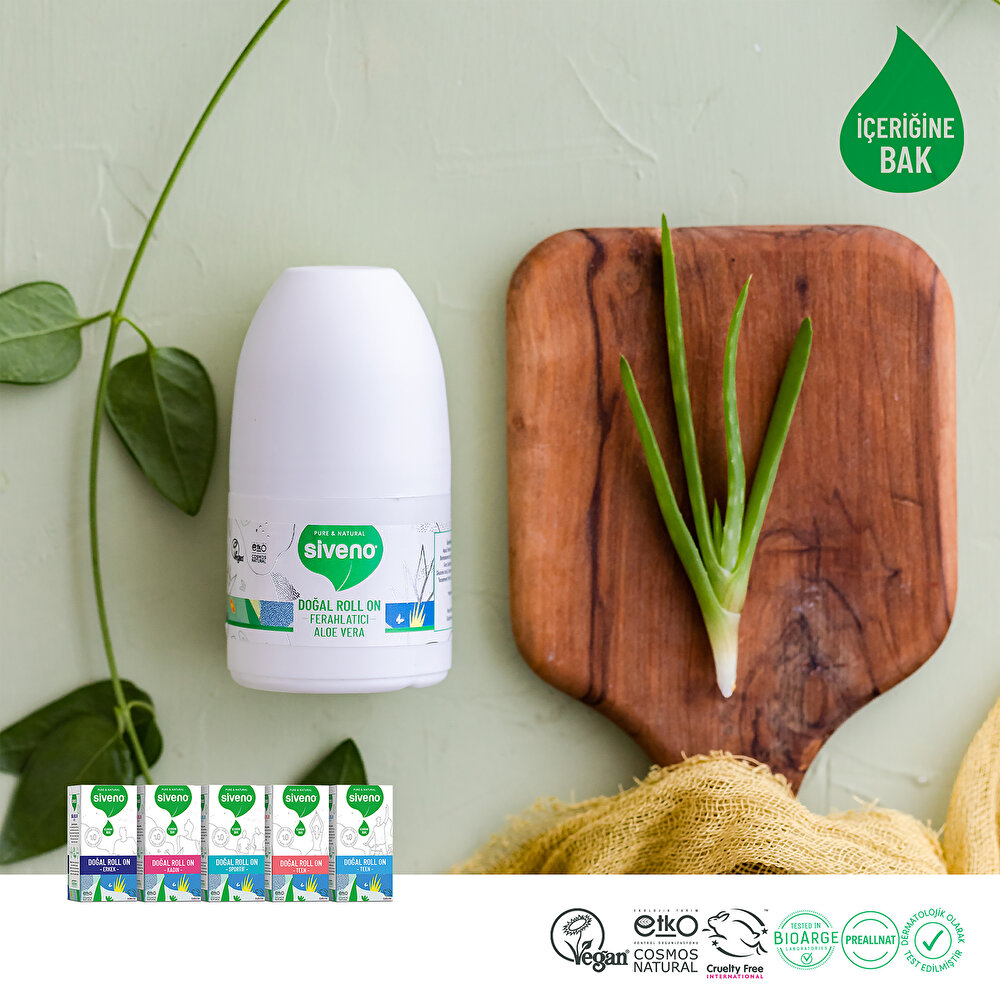 %100 Doğal Roll-On Aloe Vera 50 ml
