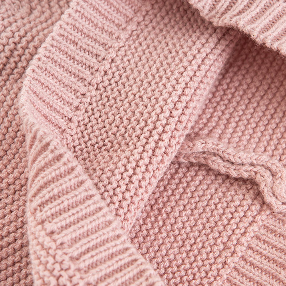 %100 Pamuk Kulaklı Triko Kız Bere Kız Bebek