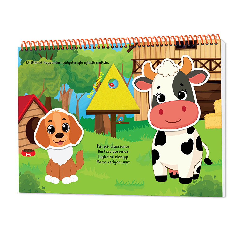 12-20 Ay İlk Cırt Cırtlı - Keçeli Etkinli Kitabım