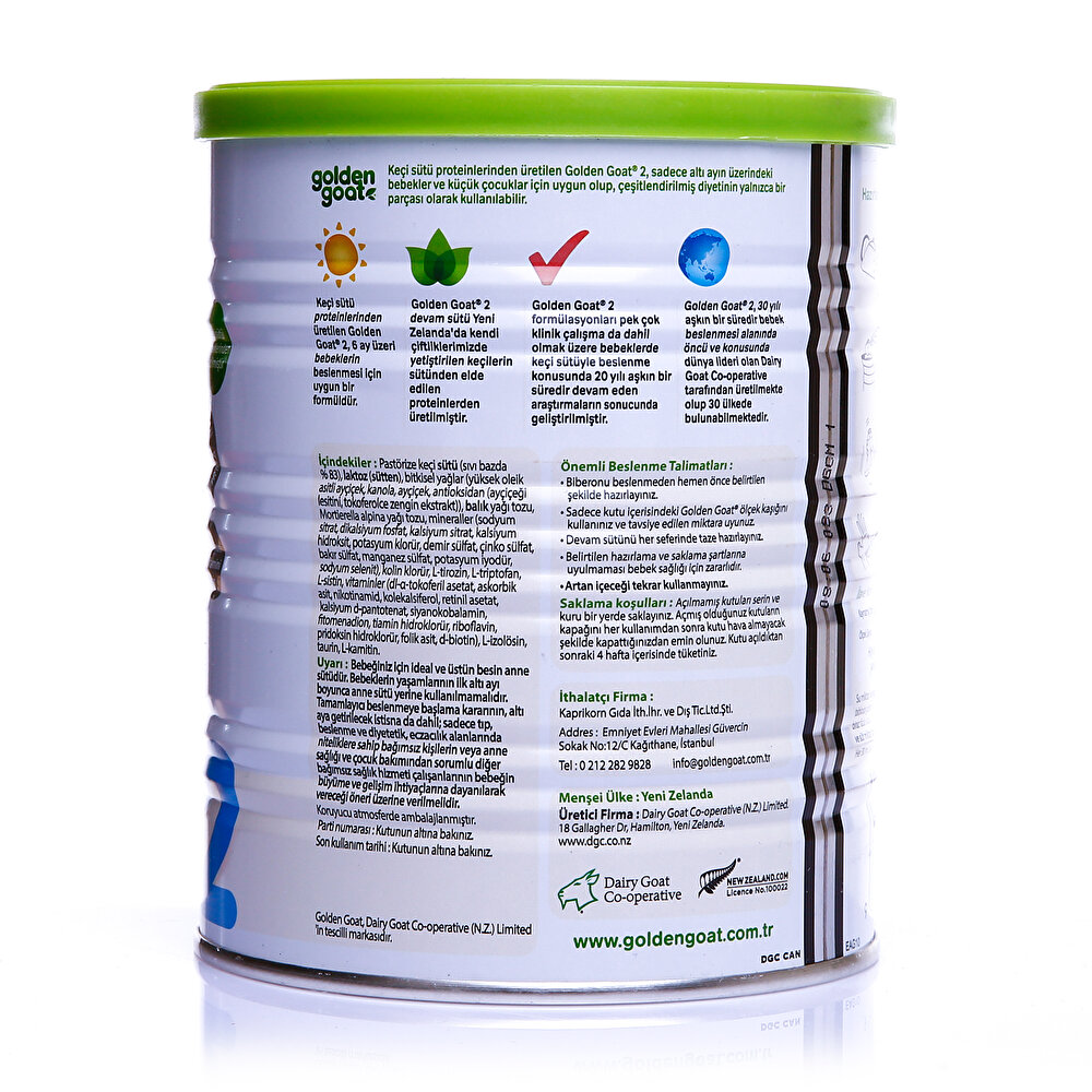 2 Keçi Sütlü Devam Sütü 400 gr 6-12 Ay