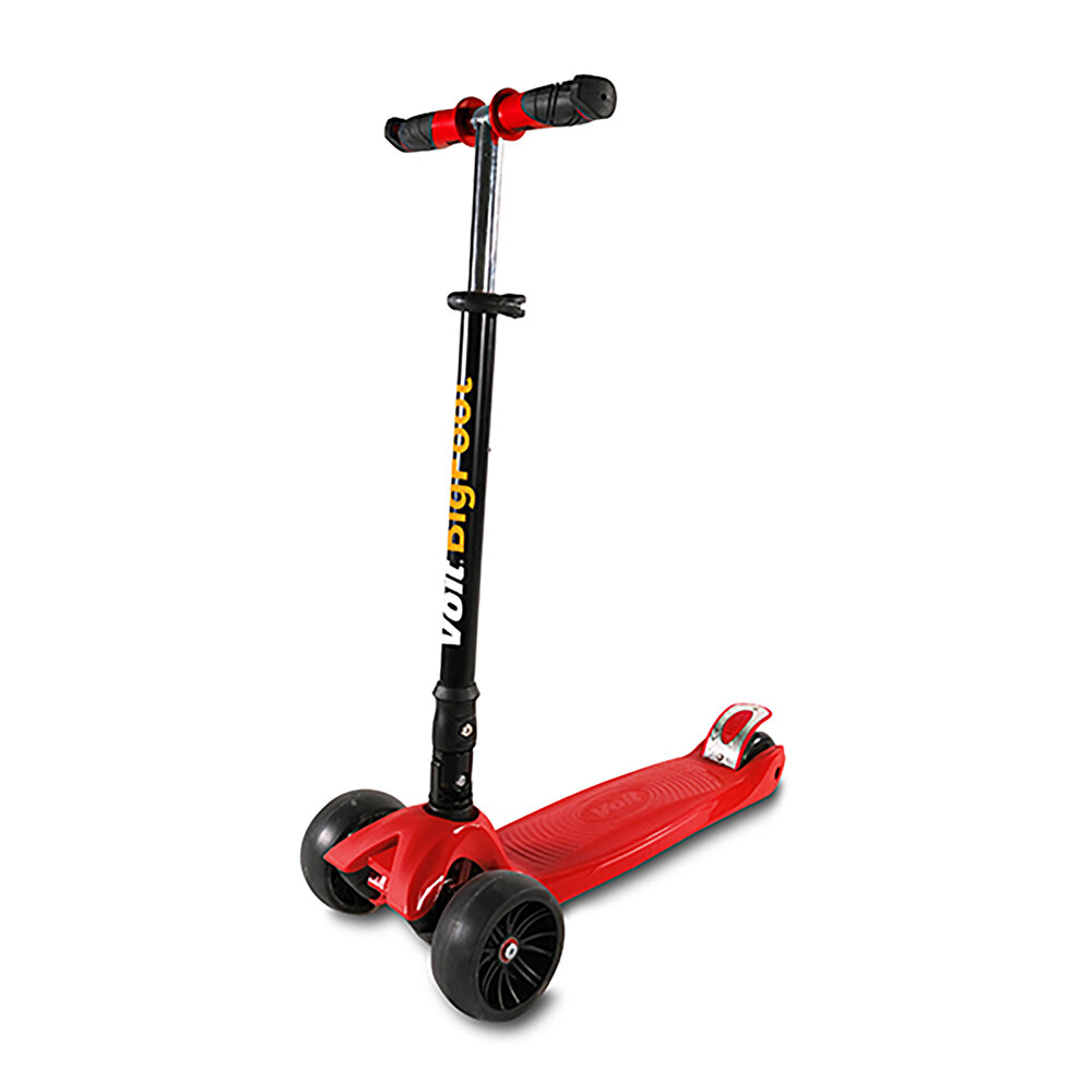218C Geniş 3 Tekerlekli Kırmızı Scooter