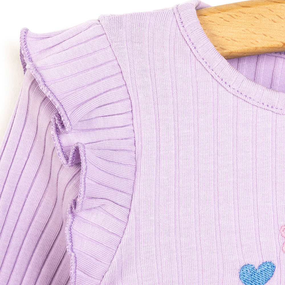 Basic Kaşkorse Bluz - Tayt Takım Kız Bebek