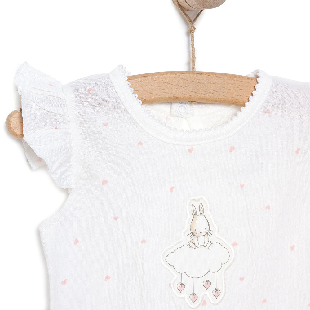 25Y Bebetto Yenidoğan Mini Heart Tshirt-Şort Kız Bebek