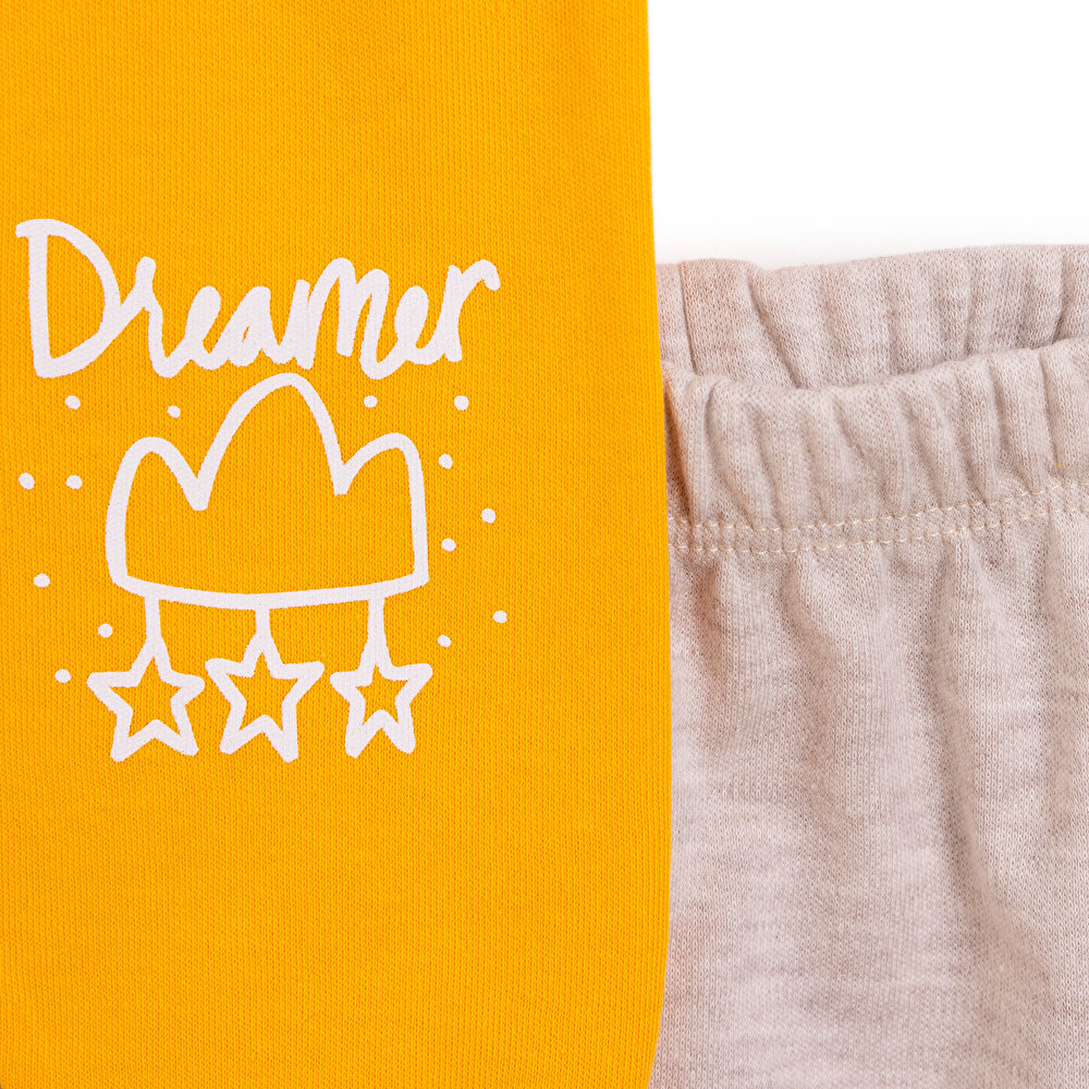 Kız Bebek 2'li Çoraplı Pijama Pantolon İnterlok
