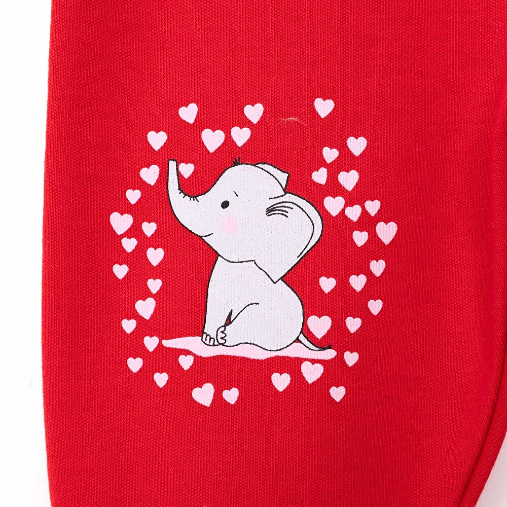 2li Çoraplı Pantolon Melanj Kız Bebek