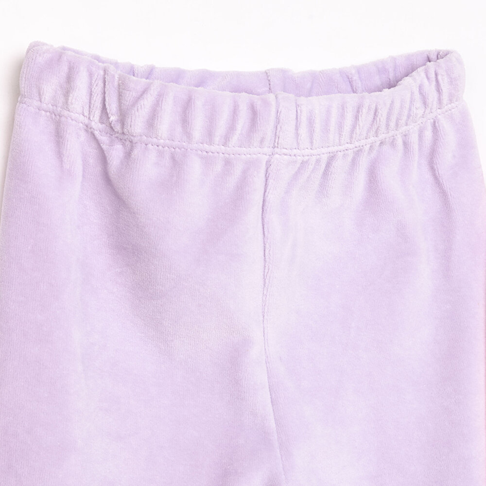 2li Kadife Çoraplı Pantolon Kız Bebek