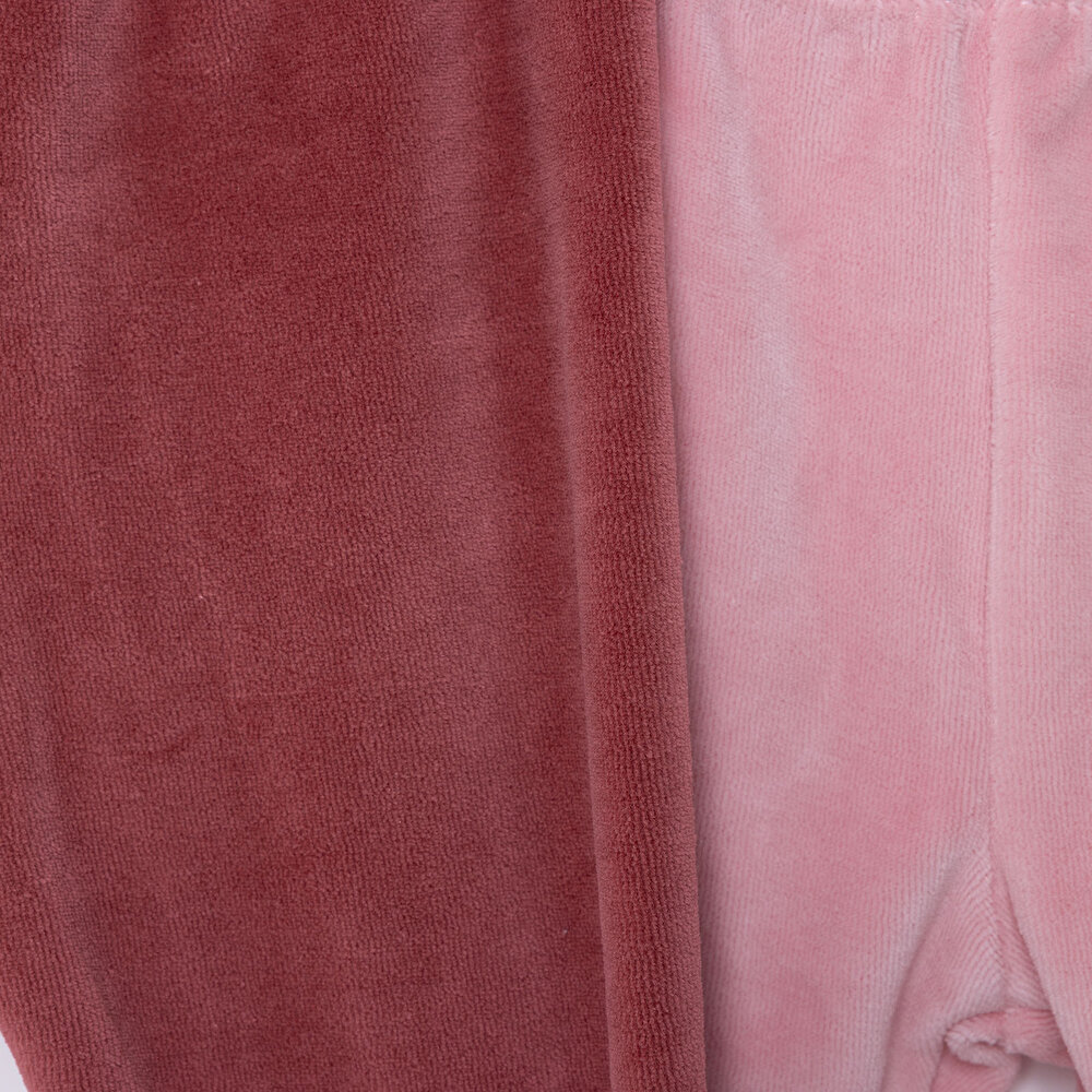 2li Kadife Çoraplı Pantolon Kız Bebek