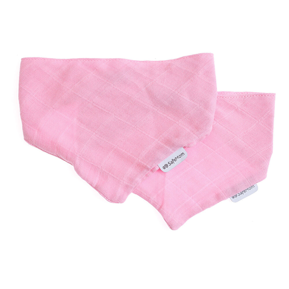 2'li Müslin Fular Önlük - Pembe