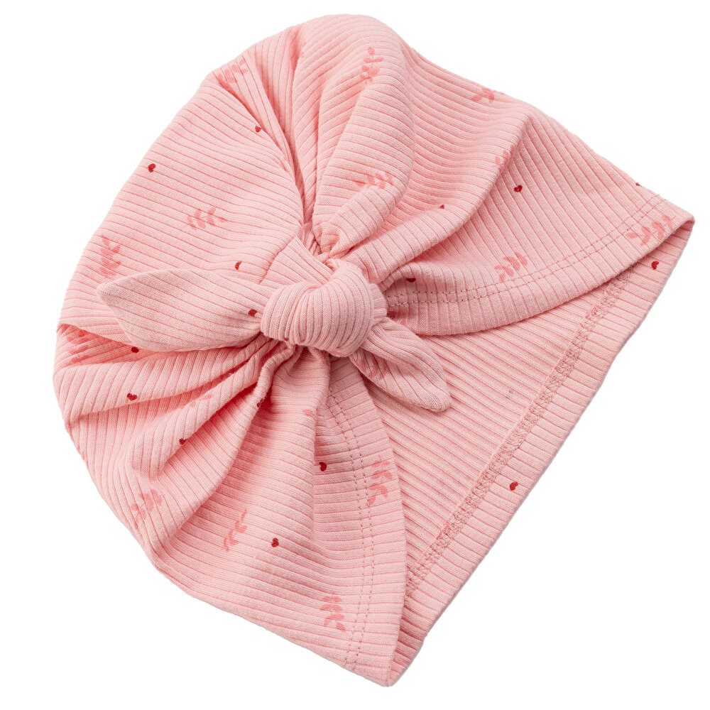 2li Yaprak Desenli Kız Bone Kız Bebek