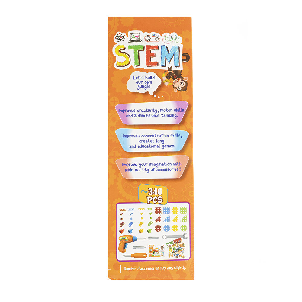 3D Stem Eğitici Matkap Seti-Çiftlik Hayvanları