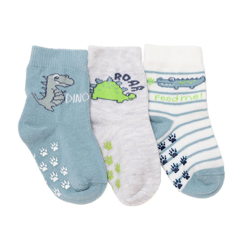 3lü Kaydırmaz Çorap