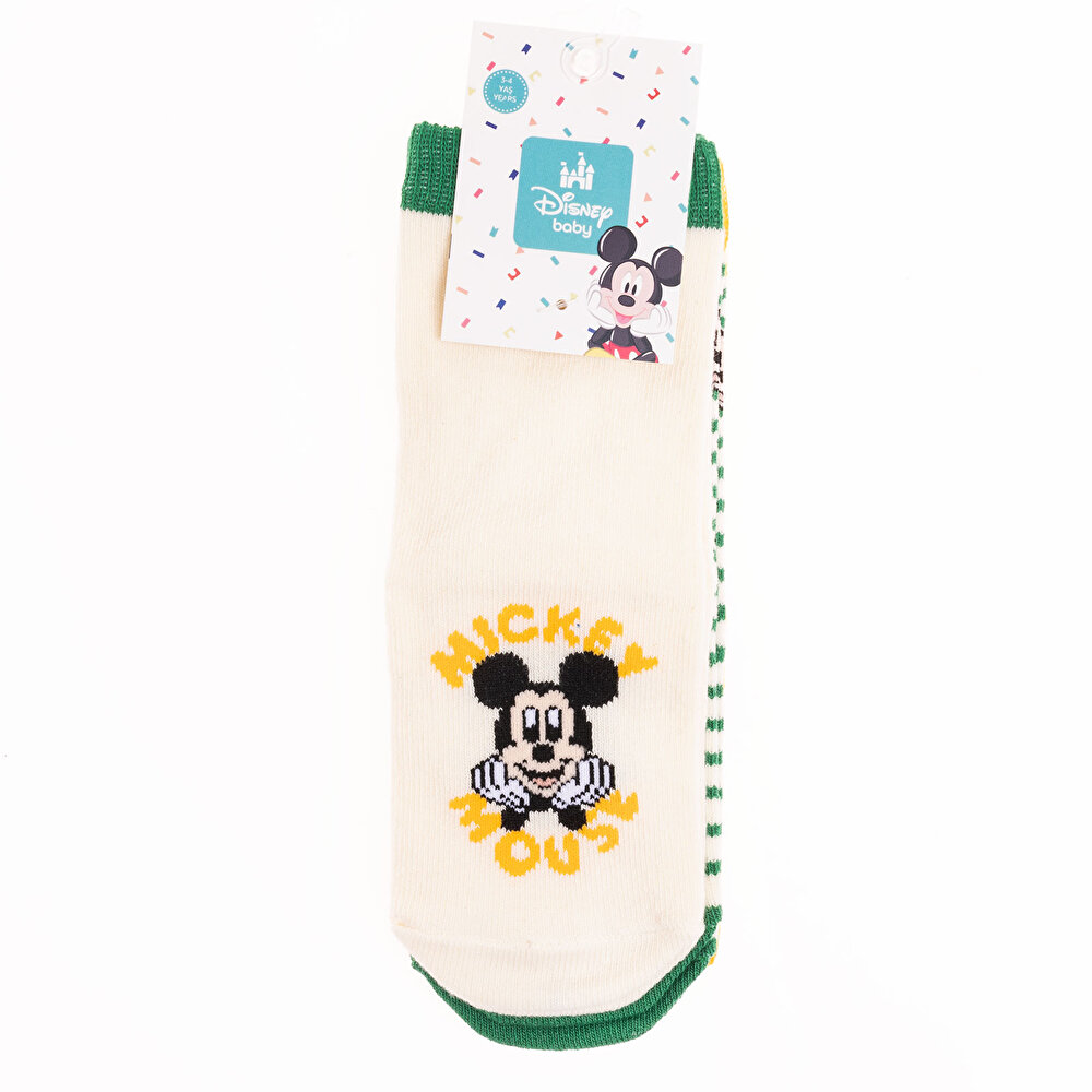 Mickey Mouse 3lü Soket Çorap Erkek Bebek