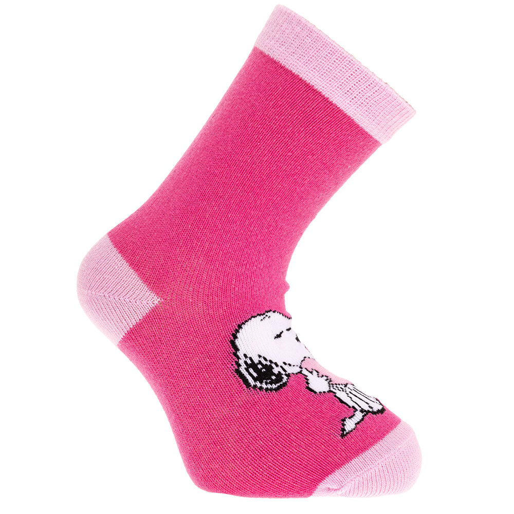 Snoopy 3lü Soket Çorap Kız Bebek