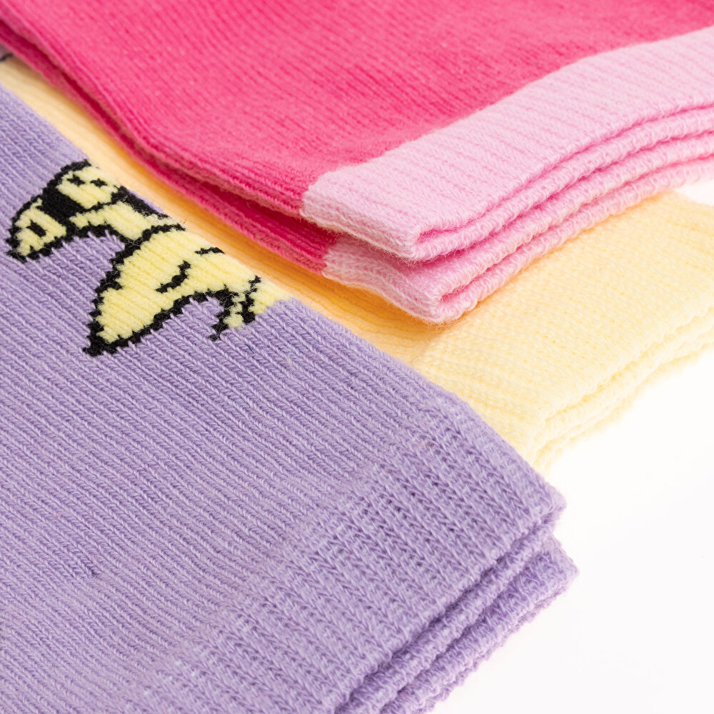 Snoopy 3lü Soket Çorap Kız Bebek
