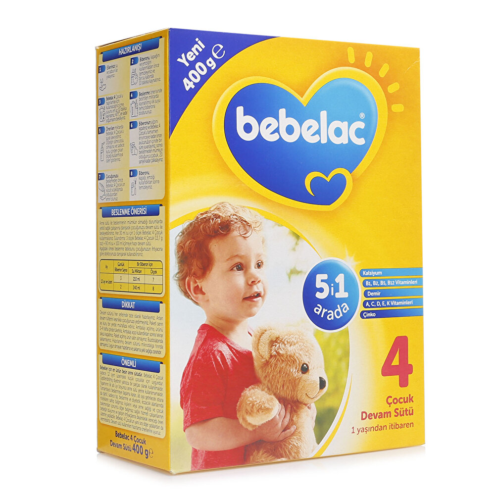 4 Çocuk Devam Sütü 400 gr 1+ Yaş