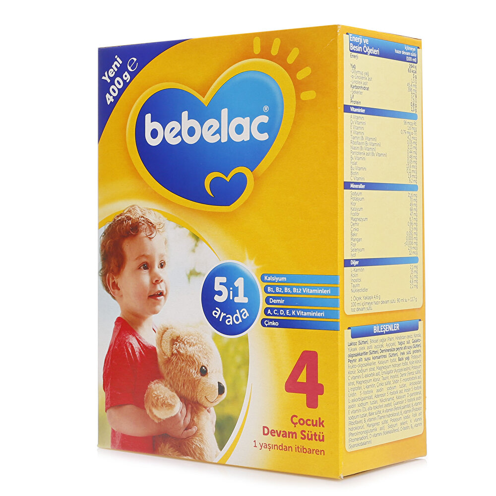 4 Çocuk Devam Sütü 400 gr 1+ Yaş