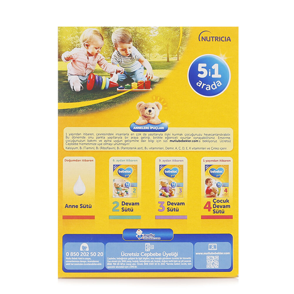 4 Çocuk Devam Sütü 400 gr 1+ Yaş